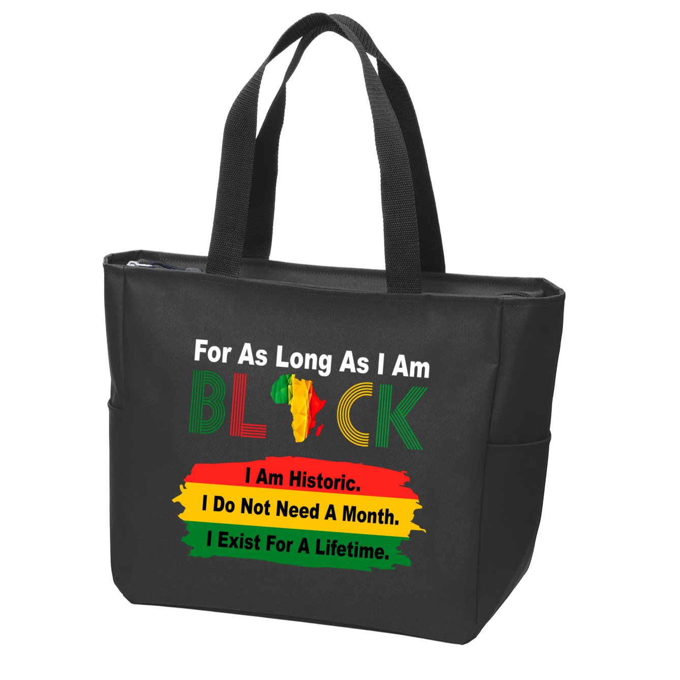 Black History Historic Month Zip Tote Bag