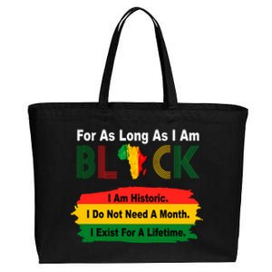 Black History Historic Month Cotton Canvas Jumbo Tote