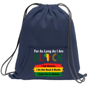 Black History Historic Month Sweatshirt Cinch Pack Bag