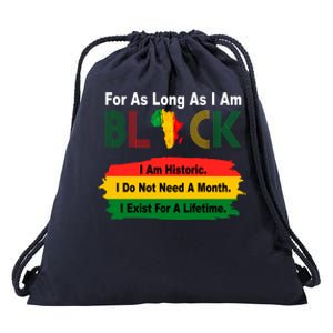 Black History Historic Month Drawstring Bag