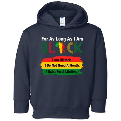 Black History Historic Month Toddler Hoodie