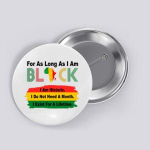 Black History Historic Month Button