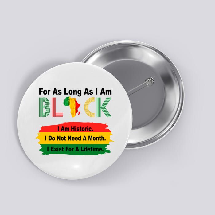 Black History Historic Month Button