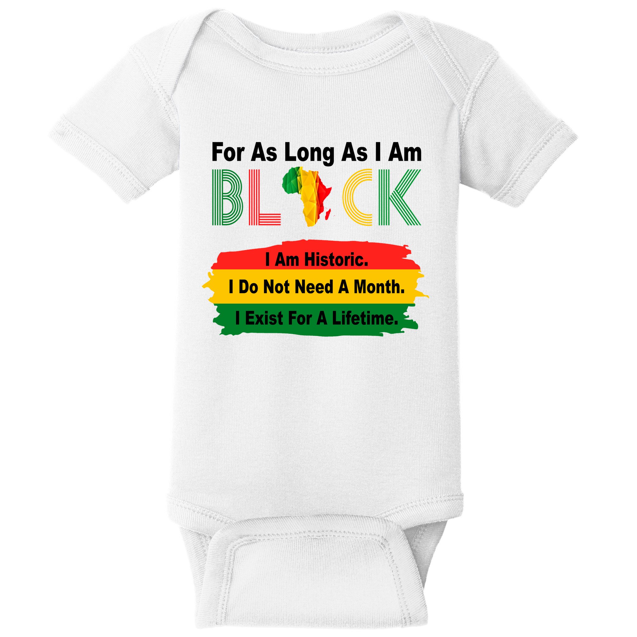 Black History Historic Month Baby Bodysuit