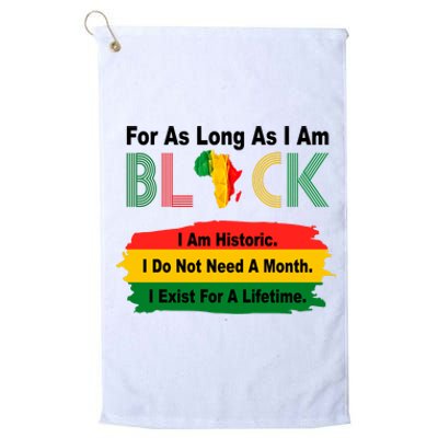 Black History Historic Month Platinum Collection Golf Towel