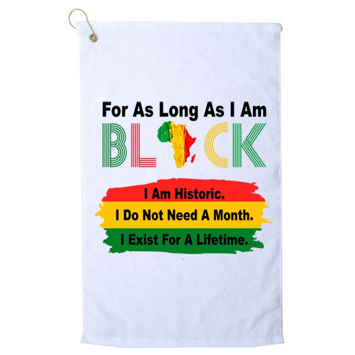 Black History Historic Month Platinum Collection Golf Towel