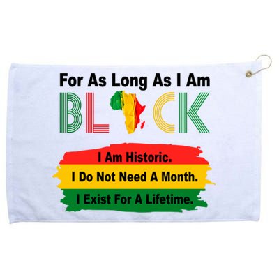 Black History Historic Month Grommeted Golf Towel