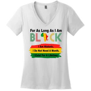 Black History Historic Month Women's V-Neck T-Shirt