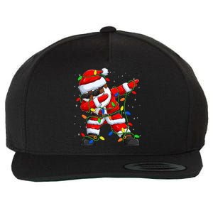 Black Hip Hop Afro American Dabbing Santa Xmas Tree Lights Gift Wool Snapback Cap