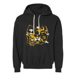 Bees Hip Hop Old School Rap Lover Funny Gift Garment-Dyed Fleece Hoodie