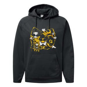 Bees Hip Hop Old School Rap Lover Funny Gift Performance Fleece Hoodie