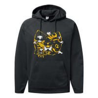 Bees Hip Hop Old School Rap Lover Funny Gift Performance Fleece Hoodie