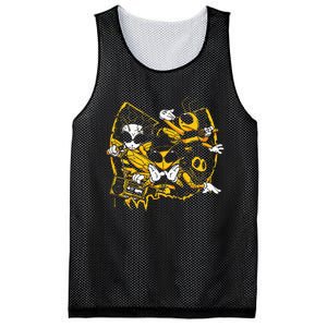 Bees Hip Hop Old School Rap Lover Funny Gift Mesh Reversible Basketball Jersey Tank