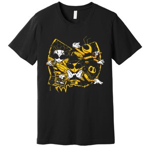 Bees Hip Hop Old School Rap Lover Funny Gift Premium T-Shirt