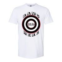 Bang Head Here Funny Stress Reduction Humor Softstyle CVC T-Shirt