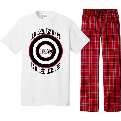 Bang Head Here Funny Stress Reduction Humor Pajama Set