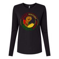 Black History Is American History Fist Womens Cotton Relaxed Long Sleeve T-Shirt