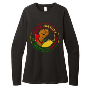 Black History Is American History Fist Womens CVC Long Sleeve Shirt