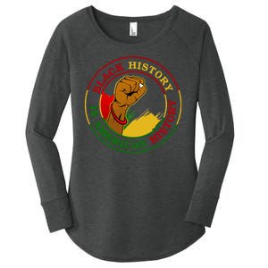 Black History Is American History Fist Women's Perfect Tri Tunic Long Sleeve Shirt