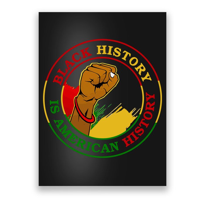 Black History Is American History Fist Poster