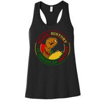 Black History Is American History Fist Women's Racerback Tank