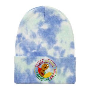 Black History Is American History Fist Tie Dye 12in Knit Beanie