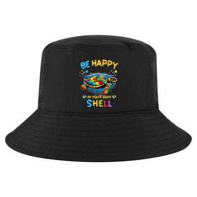 Be Happy In Your Own Shell Autism Awareness Turtle Cool Comfort Performance Bucket Hat