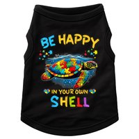 Be Happy In Your Own Shell Autism Awareness Turtle Doggie Tank