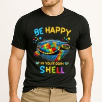 Be Happy In Your Own Shell Autism Awareness Turtle Performance Shirt