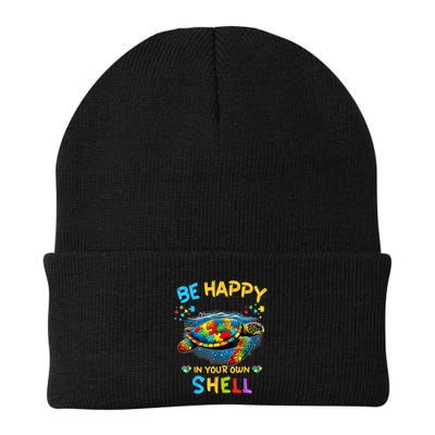 Be Happy In Your Own Shell Autism Awareness Turtle Beanie