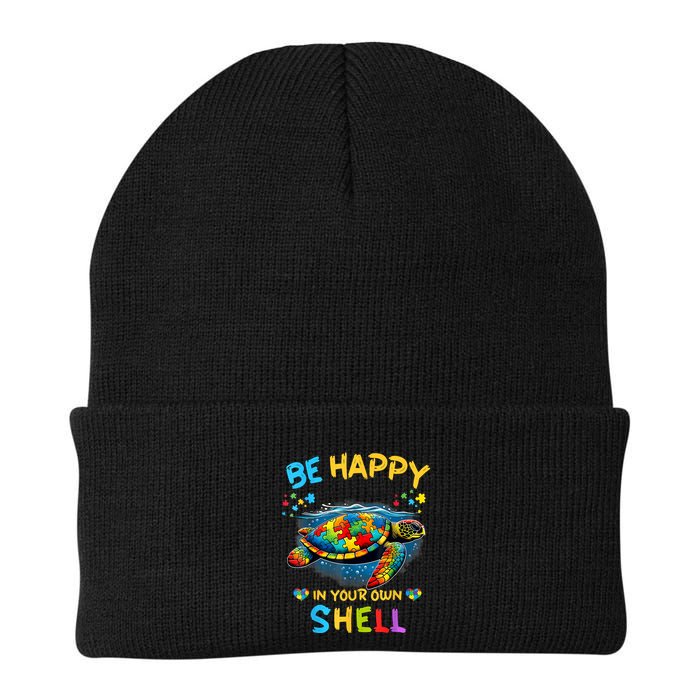 Be Happy In Your Own Shell Autism Awareness Turtle Beanie