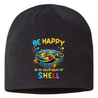 Be Happy In Your Own Shell Autism Awareness Turtle Sustainable Beanie
