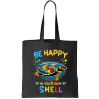 Be Happy In Your Own Shell Autism Awareness Turtle Bag