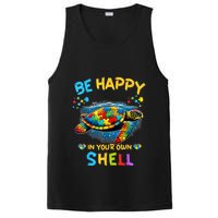 Be Happy In Your Own Shell Autism Awareness Turtle PosiCharge Competitor Tank