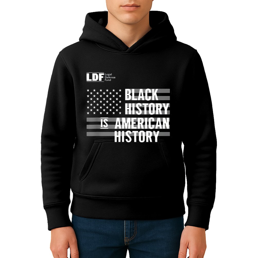 Black History Is American History Ldf Kids Hoodie