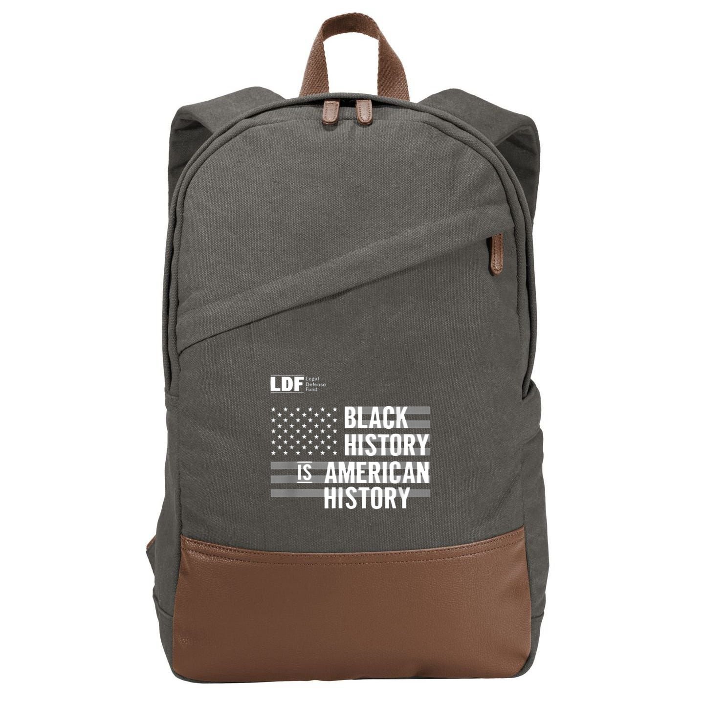 Black History Is American History Ldf Cotton Canvas Backpack