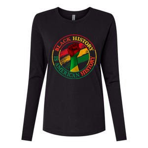 Black History Is American History African American Gifts Womens Cotton Relaxed Long Sleeve T-Shirt