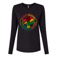 Black History Is American History African American Gifts Womens Cotton Relaxed Long Sleeve T-Shirt