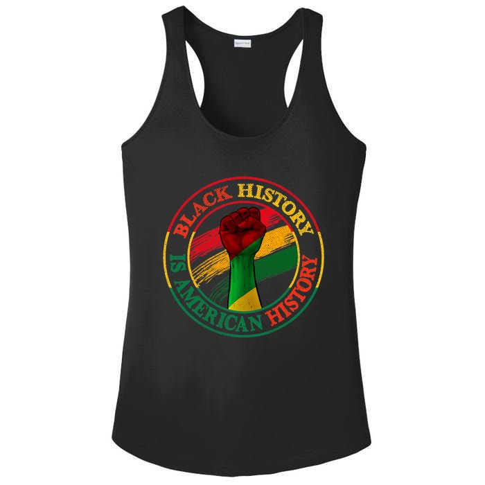 Black History Is American History African American Gifts Ladies PosiCharge Competitor Racerback Tank