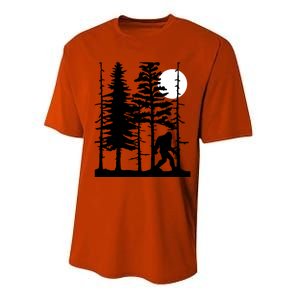 Bigfoot Hiding In Forest For Sasquatch Believers Gift Performance Sprint T-Shirt