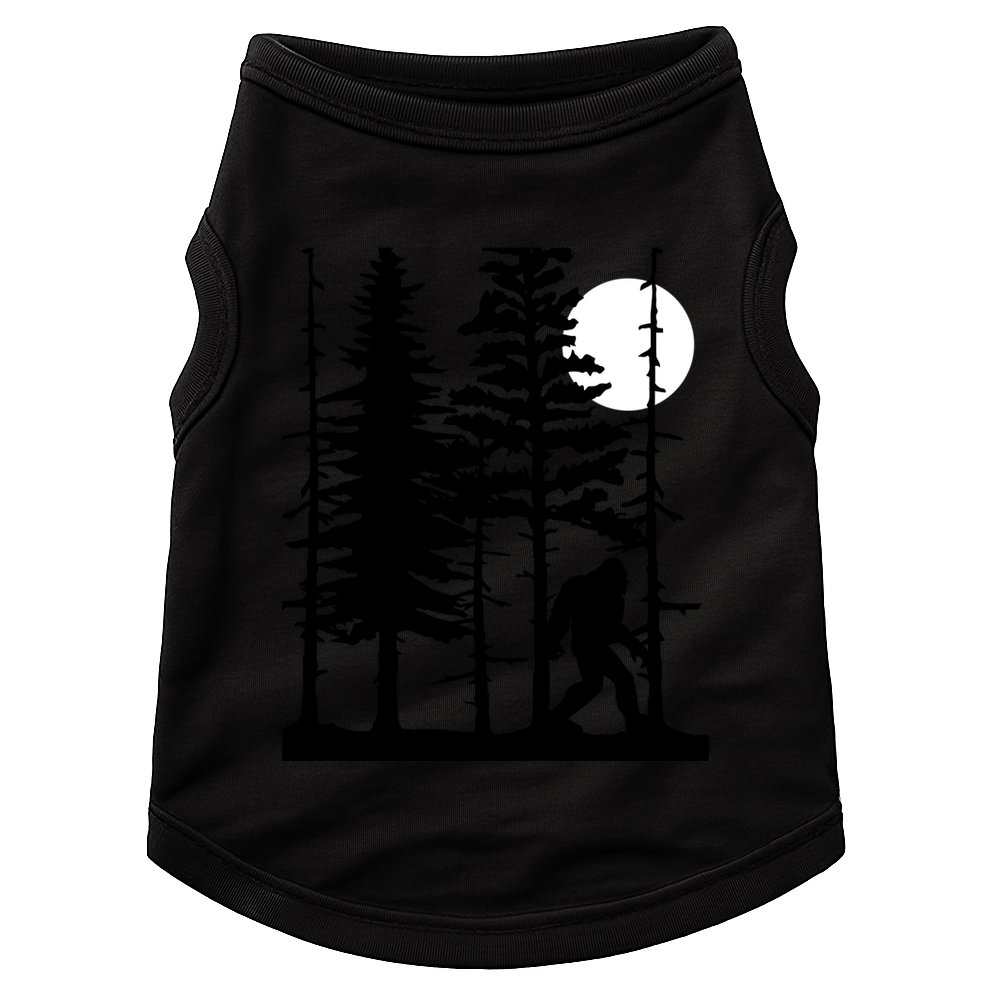Bigfoot Hiding In Forest For Sasquatch Believers Gift Doggie Tank