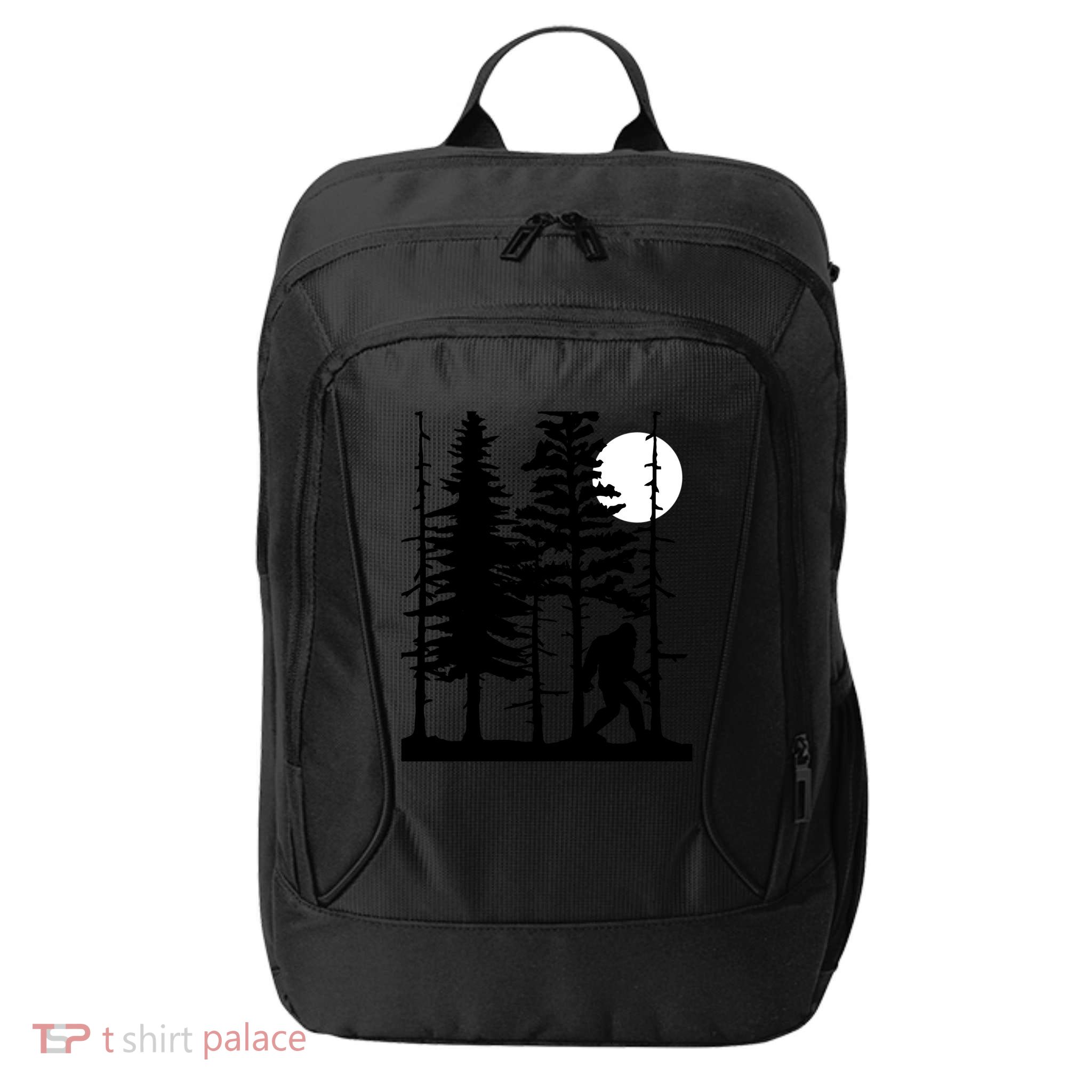 Bigfoot Hiding In Forest For Sasquatch Believers Gift City Backpack