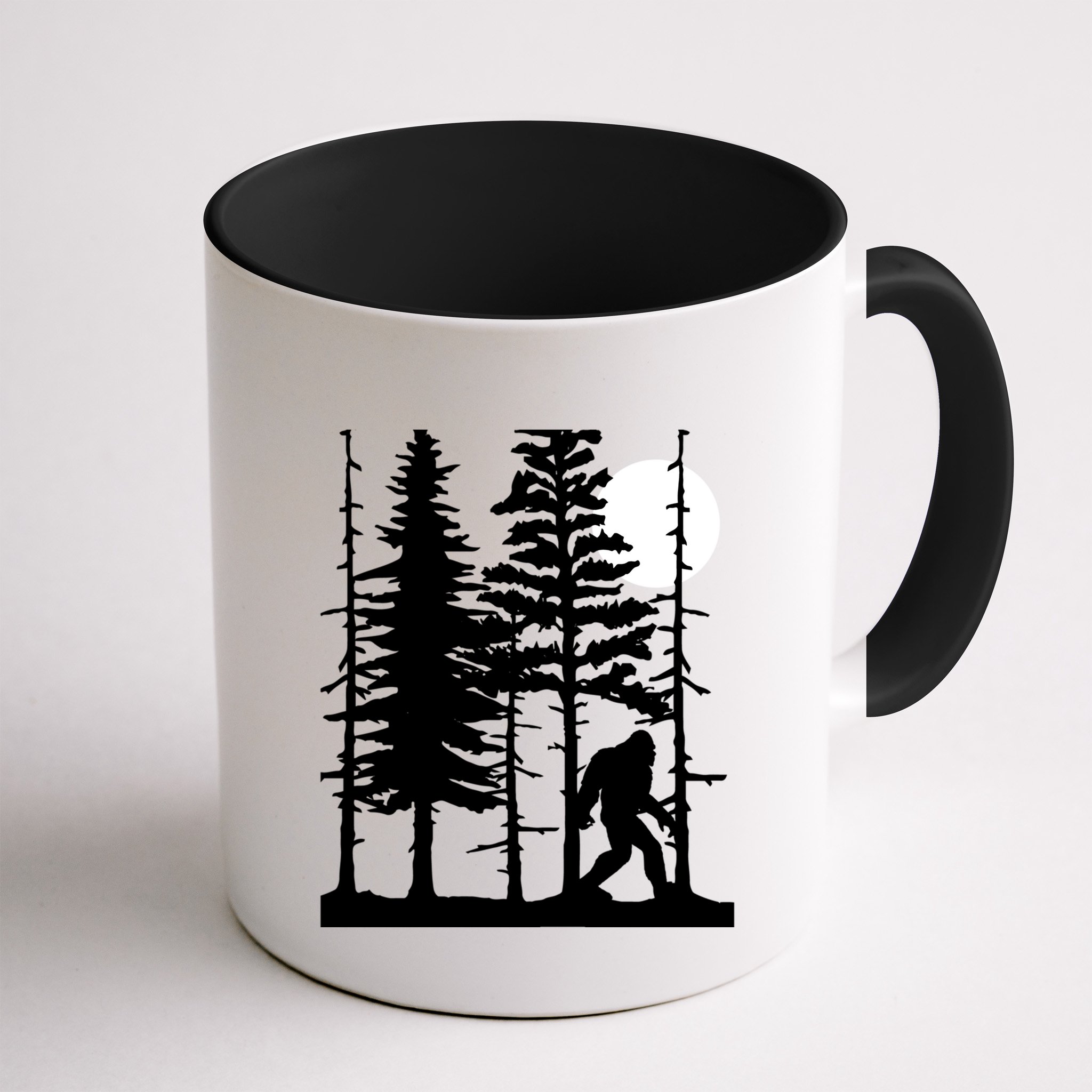 Bigfoot Hiding In Forest For Sasquatch Believers Gift Mug