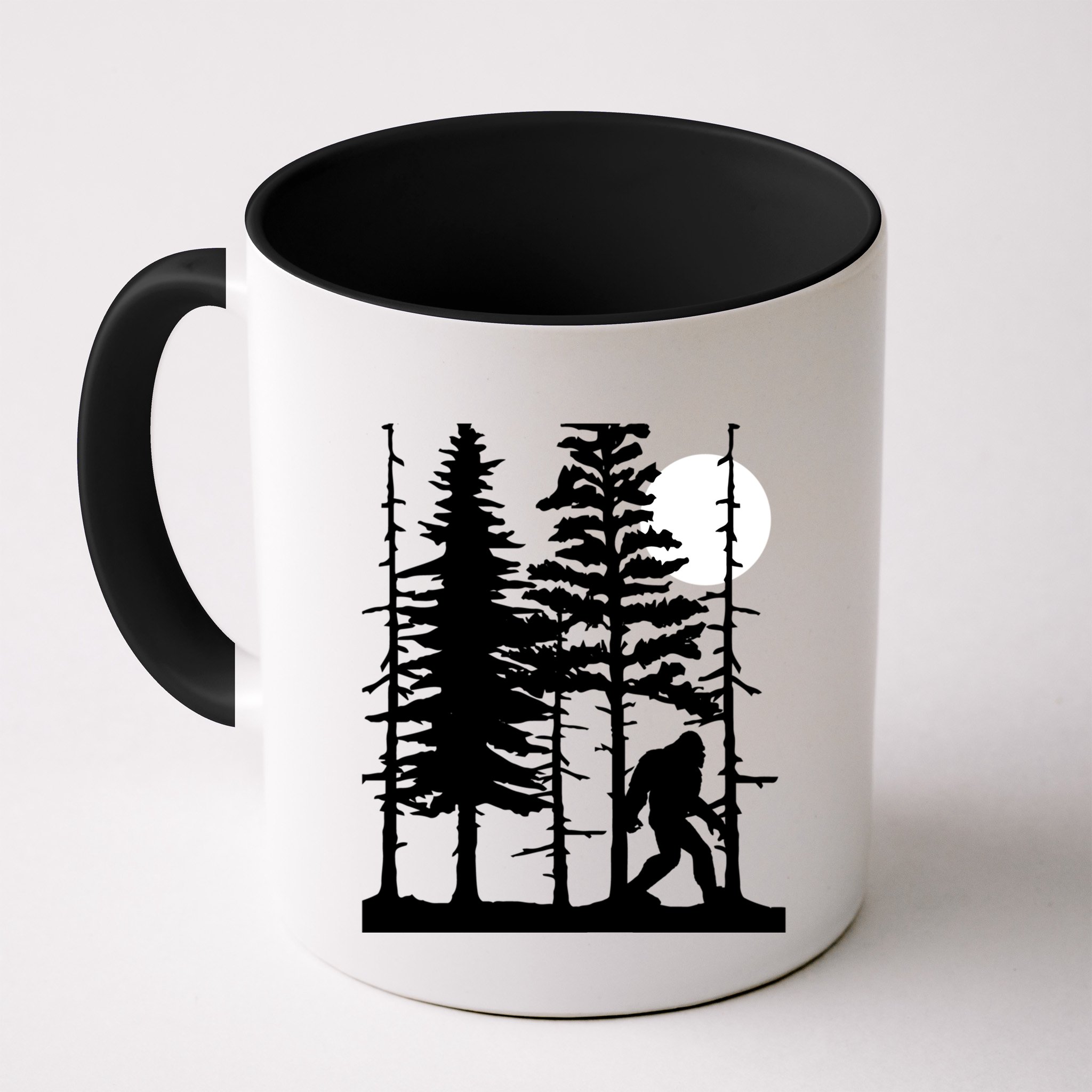 Bigfoot Hiding In Forest For Sasquatch Believers Gift Mug
