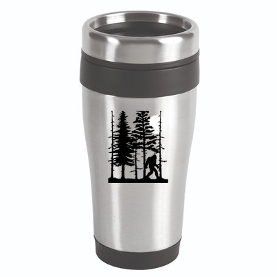 Bigfoot Hiding In Forest For Sasquatch Believers Gift 16oz Travel Tumbler