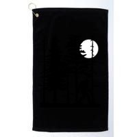 Bigfoot Hiding In Forest For Sasquatch Believers Gift Golf Towel
