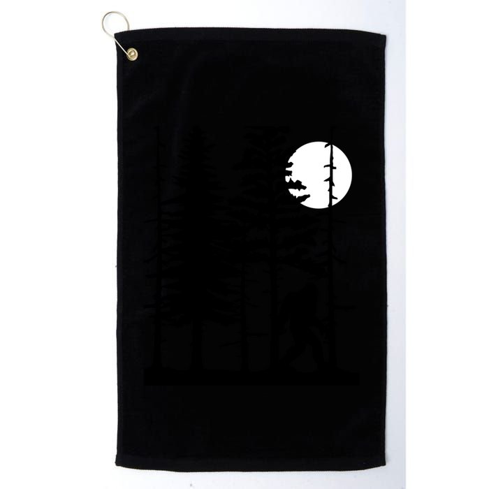 Bigfoot Hiding In Forest For Sasquatch Believers Gift Golf Towel
