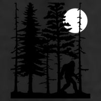 Bigfoot Hiding In Forest For Sasquatch Believers Gift Golf Towel