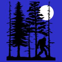 Bigfoot Hiding In Forest For Sasquatch Believers Gift Button