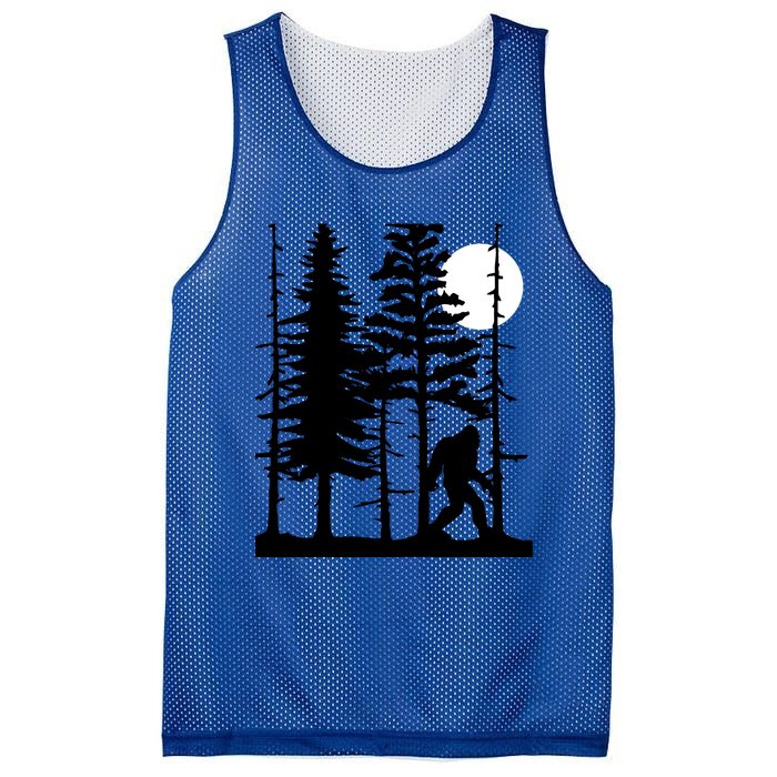 Bigfoot Hiding In Forest For Sasquatch Believers Gift Mesh Reversible Basketball Jersey Tank